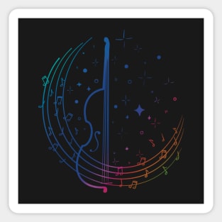 Violin Music Notes Sticker